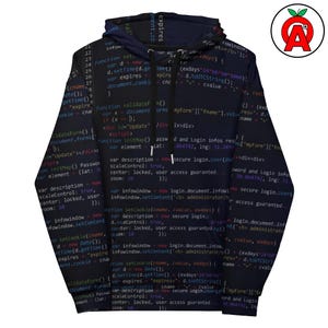 Modello di codice di programmazione informatica, felpa con cappuccio unisex per adulti, sviluppatore di software, ingegnere, professionista IT, regalo per programmatori geek