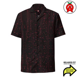 Binary Hawaiian Aloha Shirt, Programmer Button Down, Hacker Camp Shirt, Coder Beach Top, Matrix Vacation Shirt