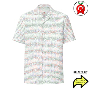 Modèle de code JSON, chemise boutonnée unisexe pour adulte, coupe ample, chemise Aloha de codage de programmeur, cadeau pour développeur Web, ingénieur logiciel