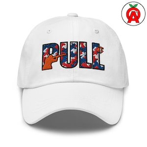 Pull Hat, Adult Unisex Embroidered Hat, Trap Shooting Gift, Skeet Shooting Cap, Sporting Clays Apparel, Shotgun Sports Dad Hat