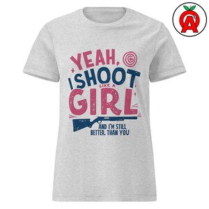 Yeah I Shoot Like a Girl Want Lessons, Adult Women’s Softstyle Shirt, Funny Shooting Shirt, Clay Pigeon Shirt, Shotgun Sports Tee, Trap Tee