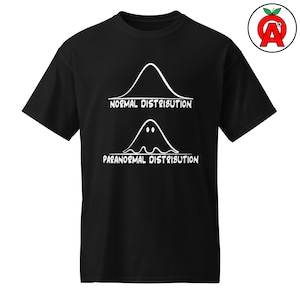 Paranormal Verteilung T-Shirt, Glocke Kurve Grafik Shirt, Geist Grafik Unisex Tshirt, Statistik Humor Classic Fit T-Shirt