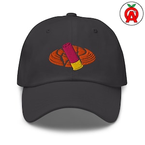 Chapéu de pombo de barro quebrado e cartucho de espingarda rosa, chapéu de pai bordado unissex adulto com alça ajustável, presente de tiro ao alvo, boné de beisebol para atirador