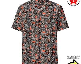 Skeet Shooting Hawaiian Shirt, Clay Pigeon Button Down, Trap Aloha Shirt, Sporting Clays Button Up, Range Beach Top, Shooter Camp Shirt