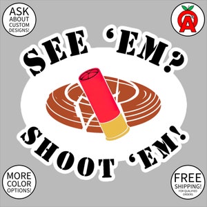 Dynamic Vinyl Sticker for Shooting Sports Enthusiasts - Weatherproof and UV-Resistant Adhesive Graphic for Laptops, Water Bottles, Notebooks