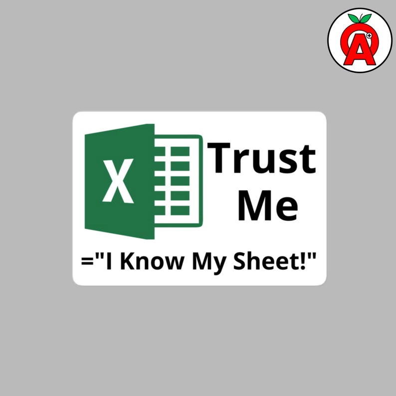 Excel Logo Vinyl Sticker - Microsoft Themed - Bubble-free - Trust Me - Etsy