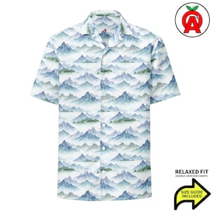 Hawaiiskjorta för fjällbruk, vandringsknäppning, vandringsknäppning, kortärmad terrängskjorta, Summit Unisex, avslappnad passform för alpint bruk, snabbtorkande, UPF50+