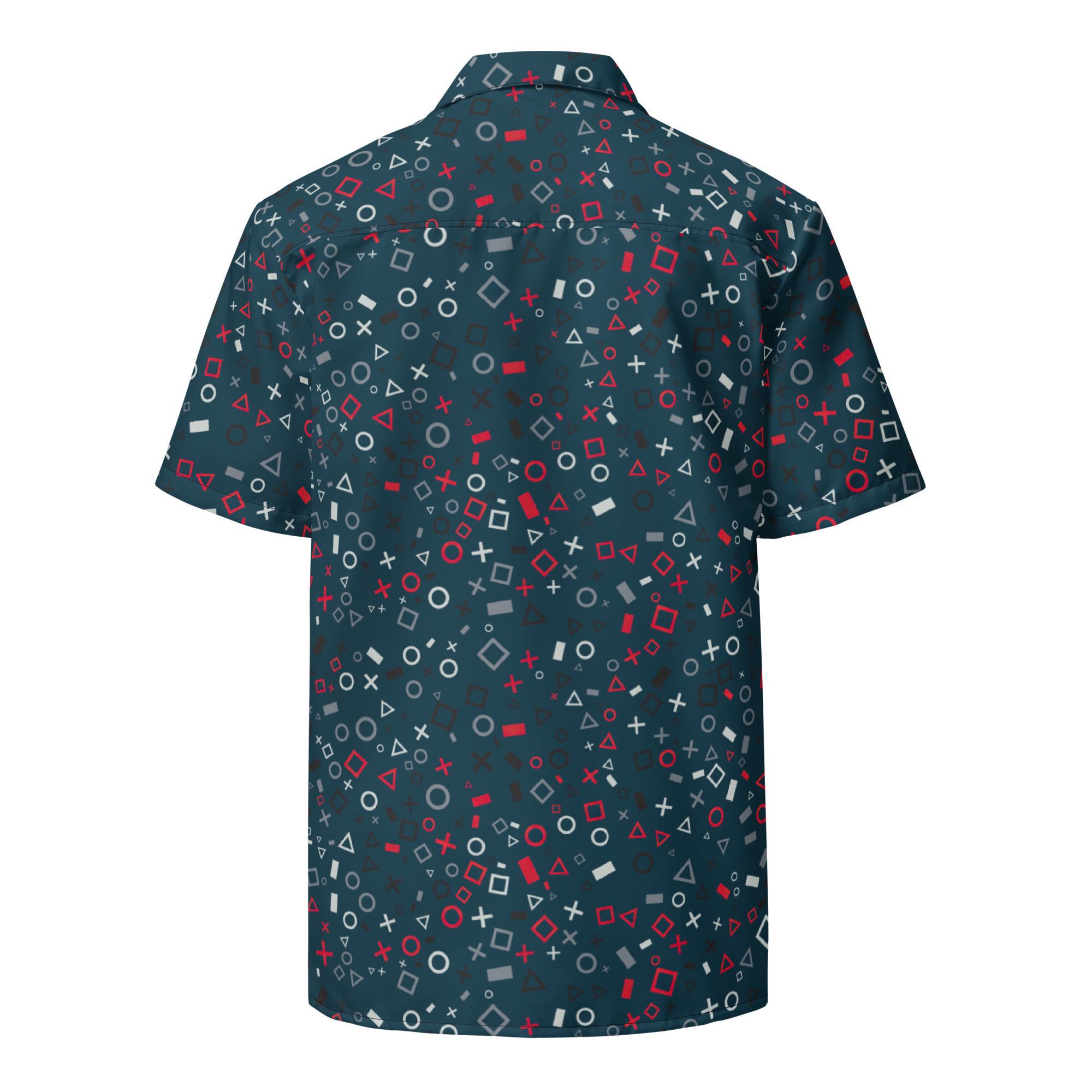 Red Game Controller Robe Video Game Controller, Adult Unisex All-over Relaxed Fit Button up ...