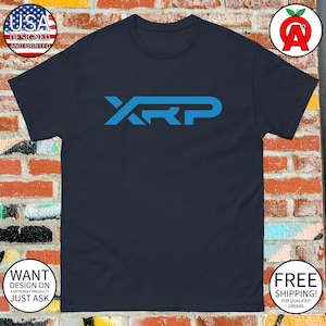 Cryptocurrency Investor Tee - XRP Ripple Logo Shirt for Crypto Traders and Blockchain Enthusiasts - Gifts for Digital Asset Holders