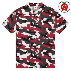 Military-Inspired Camo Camouflage Slim Fit Polo Shirt for Outdoor Enthusiasts and Tactical Gear Lovers - Breathable Polyester Fabric