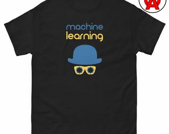 Machine Learning T-Shirt, Data Science Graphic Tee, Analytics Classic Cotton Shirt, Programming Casual Top, Coding Crew Neck Tee