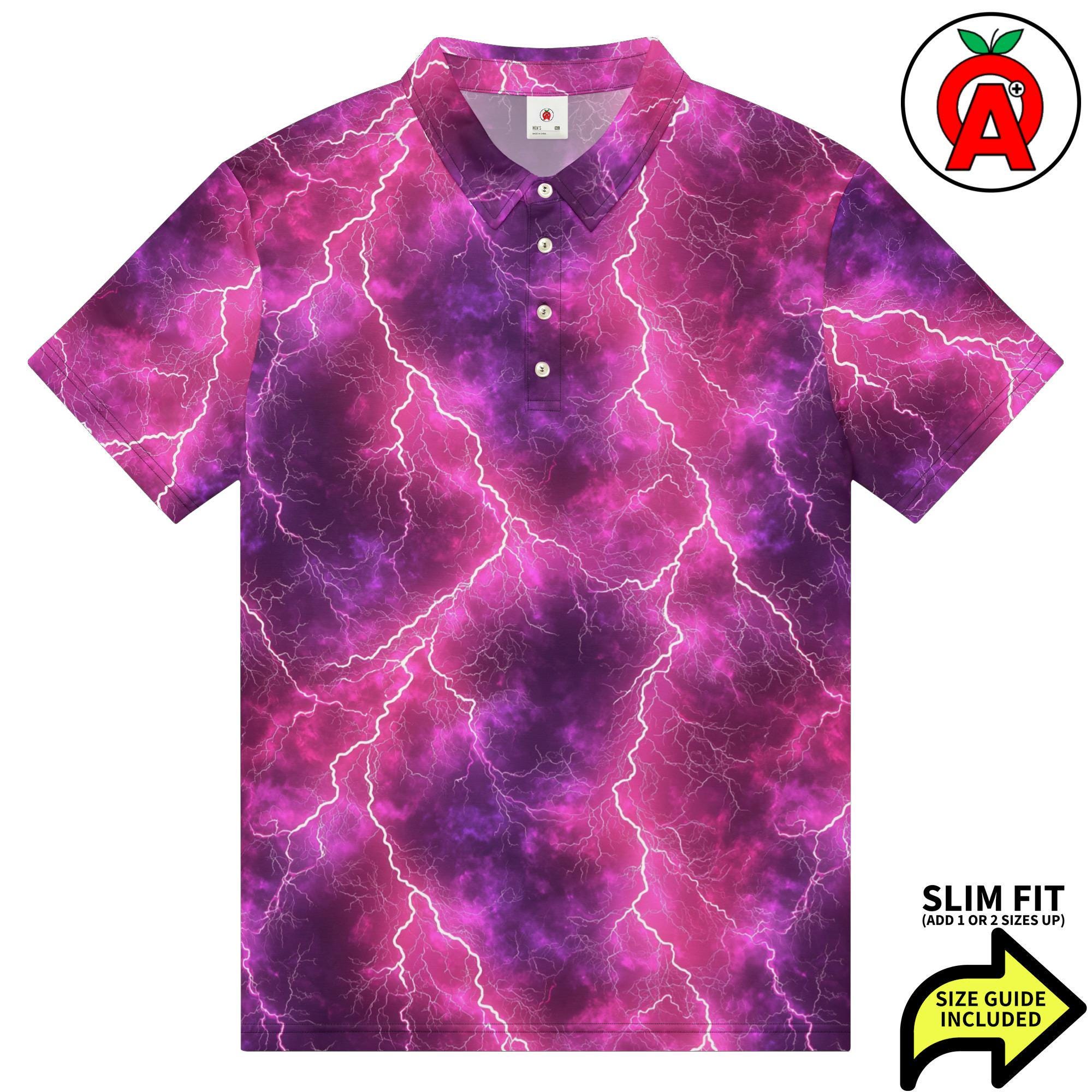 ライトニングストライクデザイン 大人用メンズ オールオーバー スリム