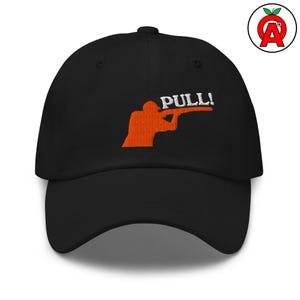 Clay Pigeon Pull Dad Hat - Unstructured Low Profile Cap for Shotgun Sports Enthusiasts and Outdoor Adventures
