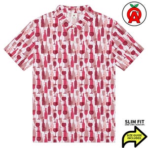Polo de vino, corte ajustado vintage, camisa de golf con estampado de uvas, camiseta de tenis con estampado de viñedos, camisa deportiva de sumiller, camisa unisex de manga corta color merlot.