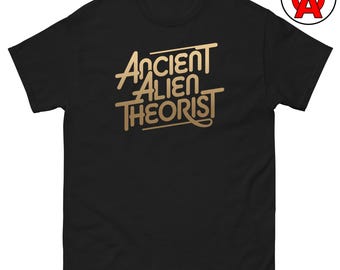 Ancient Astronaut Theorist T-Shirt, Adult Unisex Tee for UFO Enthusiasts, Conspiracy Theory Fans, and Paranormal Investigators