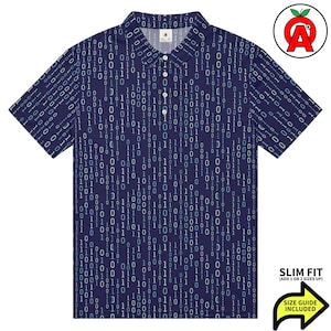 Circuit Board Polo Shirt, Tech Slim Fit, Digital Golf Shirt, Binary Tennis Top, PCB Athletic Shirt, Motherboard Short Sleeve Unisex
