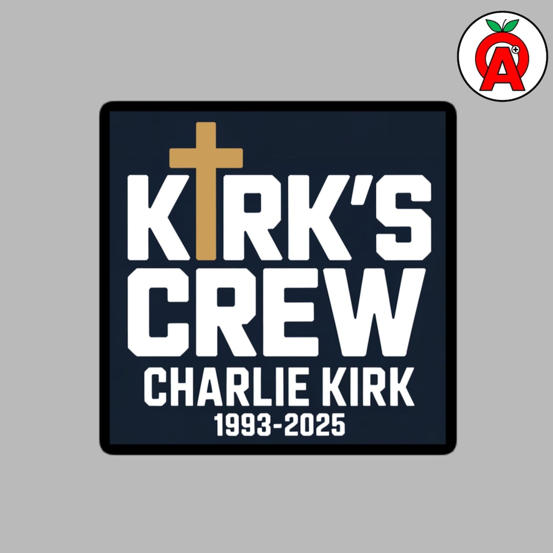 Charlie Kirk's Crew - RIP 1993-2025, vinyl sticker zonder bubbels ...