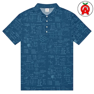 Polo de matemáticas, corte ajustado con ecuaciones, camiseta de golf con gráficos, camiseta de tenis con fórmulas, camiseta deportiva de cálculo, camiseta unisex de manga corta con álgebra.