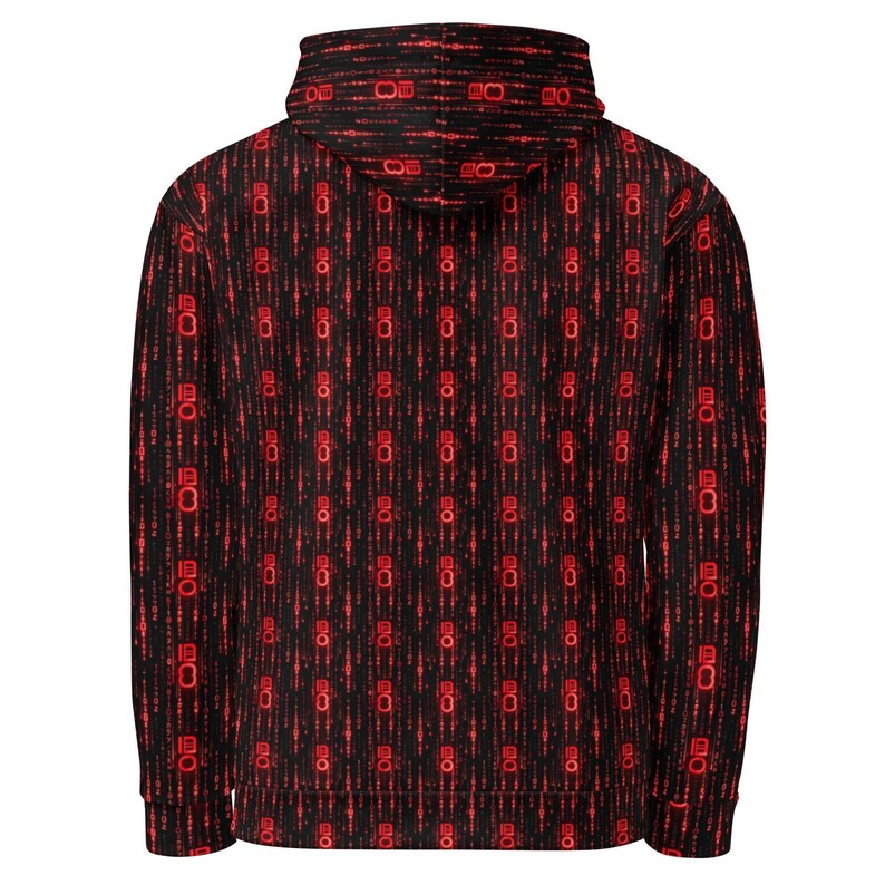 Binary Code Hoodie — IT Professional Gift | Tech Lover Present | Coder Gift | Programmer Gift | Tech enthusiast Gift | Coder Programmer | Tech Enthusiast Top | Digital Pattern Top | Software Developer | Computer Code Print | Programmer Birthday