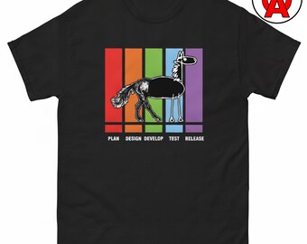 T-shirt med etikett, programmerare, programmerare, programmerare, programmerare, programmerare, programmerare