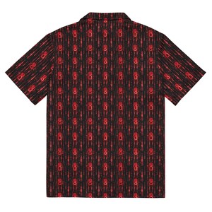 Binary Code Hawaiian Shirt, Digital Aloha Shirt, Cyberpunk Tropical Button Down, Hacker Oversized Beach Top, Tech Noir Button Up Resort Wear