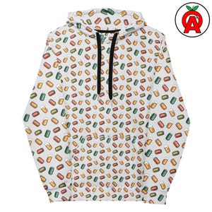 Mönster med ölburk i aluminium, heltäckande unisex hoodie för vuxna, för ölälskare, hembryggare, bartenders, festdeltagare, födelsedagspresent