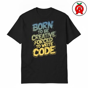 Camiseta de programación creativa, camiseta gráfica con humor para programadores, camiseta informal de código para desarrolladores, camiseta de cuello redondo con cita tecnológica, camiseta unisex con identidad de programador.