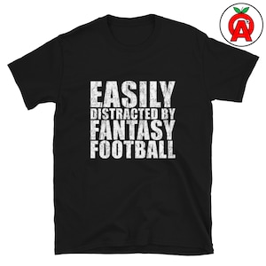 Fantasy-Football-Ablenkungs-T-Shirt, lustiges Sport-Humor-Shirt, Geschenk für Football-Fans am Spieltag