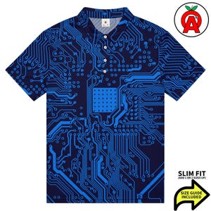 Polo para placa de circuito impreso, corte ajustado para PCB, camiseta de golf para CPU, camiseta de tenis para RAM, camiseta deportiva para desarrolladores, manga corta unisex, material elástico para aplicaciones.