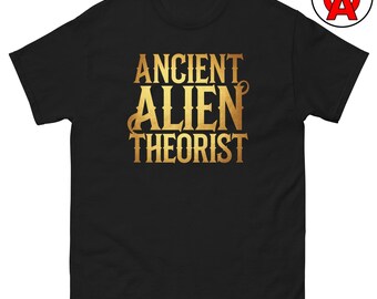 Ancient Astronaut Theorist T-Shirt, Adult Unisex Tee for UFO Enthusiasts, Conspiracy Theory Fans, and Paranormal Researchers