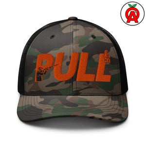 Trap Shooting Hat, Clay Pigeon Pull Curved Brim Cap, Sporting Clays Shotgun Sports Low Profile, Soft Cotton Embroidered