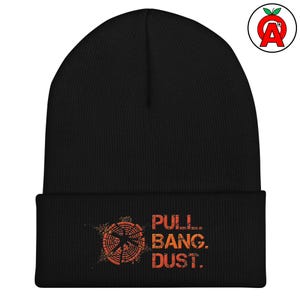 Shotgun Sports Enthusiast Beanie for Patriotic Hunters & Shooting Fans | Clay Pigeon Skeet Trap Shooting Accessories