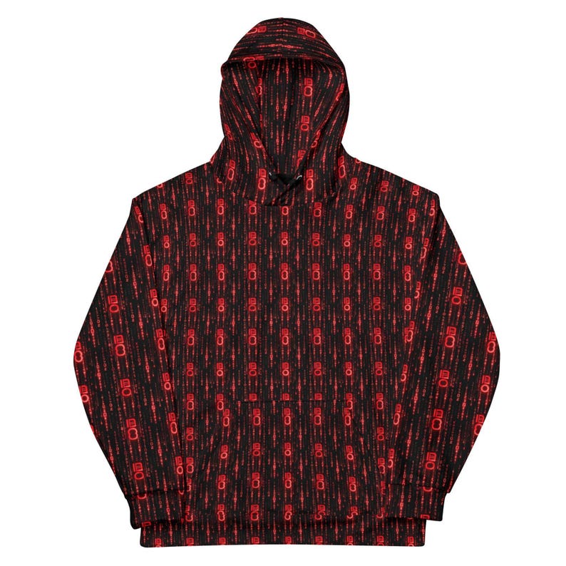 Binary Code Hoodie — IT Professional Gift | Tech Lover Present | Coder Gift | Programmer Gift | Tech enthusiast Gift | Coder Programmer | Tech Enthusiast Top | Digital Pattern Top | Software Developer | Computer Code Print | Programmer Birthday