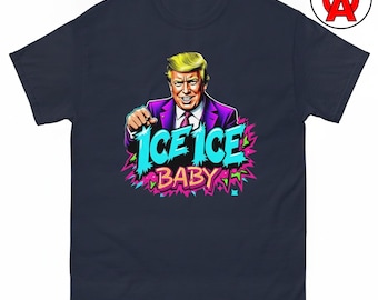 ICE T-Shirt, Political Humor Unisex Shirt, Bold Patriotic Graphic Tee, Retro 80s Style Short Sleeve Top