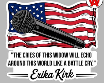 Patriotic Quote Vinyl Sticker, Conservative Values Political Decal, Activism Support Laptop Sticker, Bold Patriotic Message