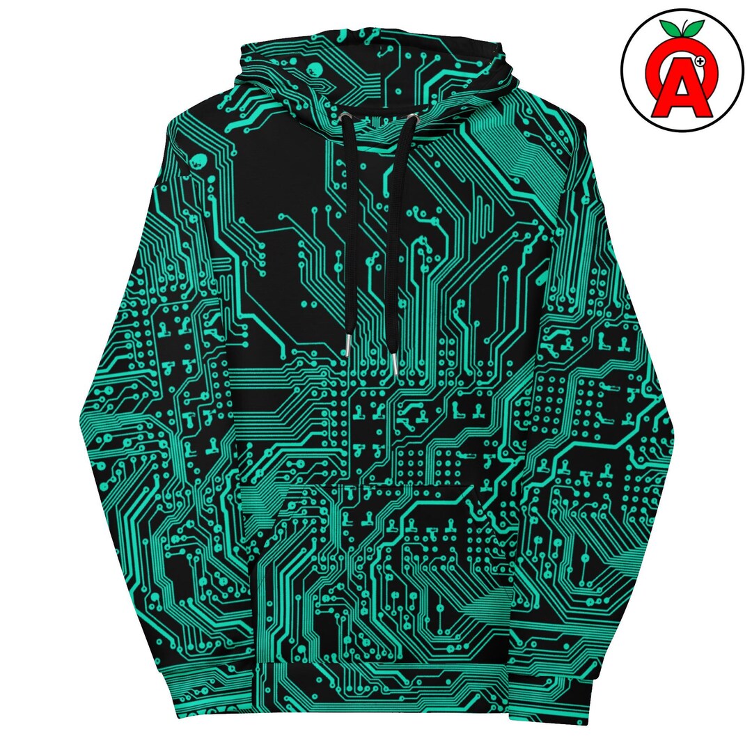 Circuit Board Hoodie, PCB Unisex Sweatshirt, PCB Long Sleeve Top ...