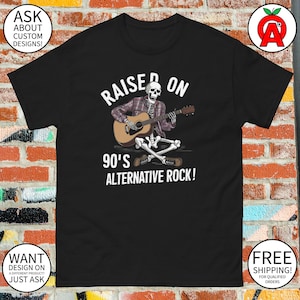 90&#39;s Alternative Rock Grunge Tribute Tee - Unisex Gift for Music Enthusiasts - Concert, Festival Apparel - Soft Cotton Blend Comfort