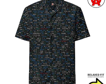 Computer Hawaiian Shirt, Programming Button Down, Code Aloha Shirt, Tech Camp Shirt, Developer Button Up, Software Beach Top