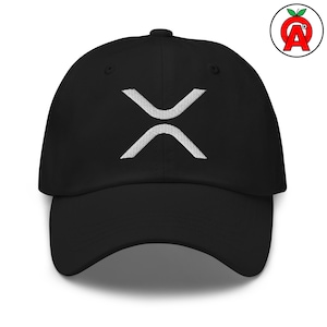 XRP Crypto Currency, Adult Unisex Embroidered Dad Hat, Digital Asset Investor Gift, Blockchain Enthusiast Baseball Cap, Trader Accessory