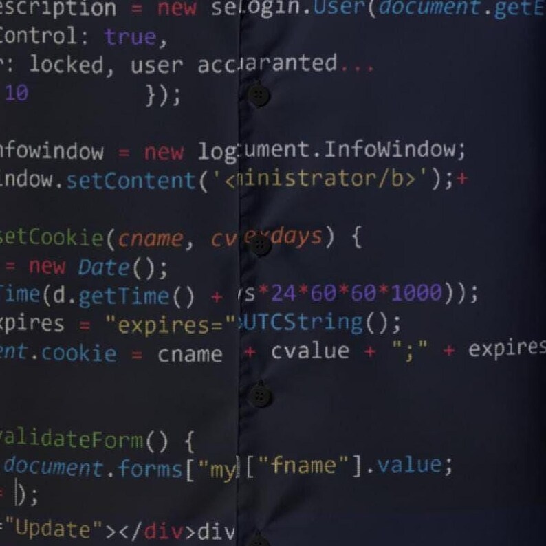 A man in his 30s wearing Coding Hawaiian Shirt, Developer Button Down, JavaScript Aloha Shirt, Hacker Button Up, Programming Beach Top, Cyber Security Camp Shirt