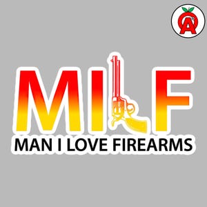 Firearms Enthusiasm Vinyl Sticker, Revolver Design Humor Decal, Shooting Sports Waterproof Slaps, American Patriot Kiss Cut Stickers
