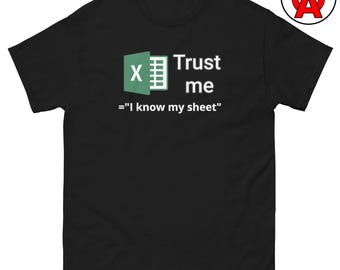 Excel Mastery Shirt for Data Wizards & Spreadsheet Superheroes - Classic Unisex Tee - Mathematical Symbols - Excel Enthusiasts - Data Driven