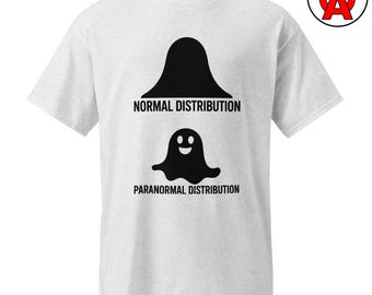 Statistics T-Shirt, Normal Distribution Graphic Shirt, Probability Unisex Tshirt, Data Analysis Short Sleeve T Shirt, Pre-Shrunk