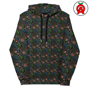 Circuit Board AOP Hoodie, PCB Unisex Top, Electronics Graphic Pullover, Electrical Engineer Soft Sweater, Motherboard Relaxed Hoodie