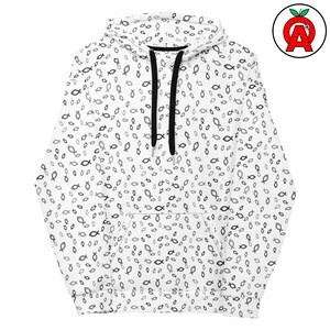 Hoodie met Jezusvis-print, Ichthys unisex top, trui met kruisbeeldprint, zachte christelijke trui, comfortabele trui met geloofssymbool, middelzware uitvoering.