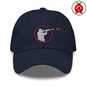Trap Shooting Dad Hut, Tontaube Hut mit gebogener Krempe, Skeet Sport Low Profil Cap, Schrotflinte Bereich Baumwolle Baseballhut