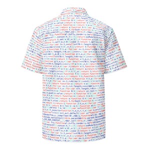 Modèle de code de programmation informatique, chemise boutonnée unisexe pour adulte, coupe ample, amateurs de technologie, cadeau logiciel, style geek, impression UPF image 3