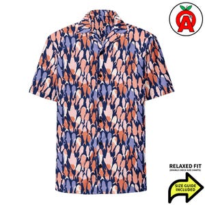 Hawaiihemd mit Bassmotiv, Aloha-Hemd mit Schwarzbarschmotiv, Anglerhemd, Hemd für Angelcamps, Strandhemd für den See, Urlaubshemd für Angler