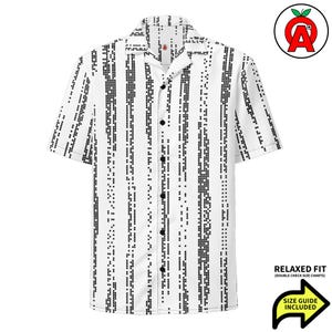 Chemise hawaïenne Code, chemise mathématique à manches courtes unisexe pour adulte, chemise boutonnée coupe ample binaire binaire, chemise aloha coupe ample Matrix