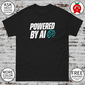 Powered By AI - Adult Unisex Gifts for Machine Learning Experts Artificial Intelligence Experts Data Scientists Graduation Birthday